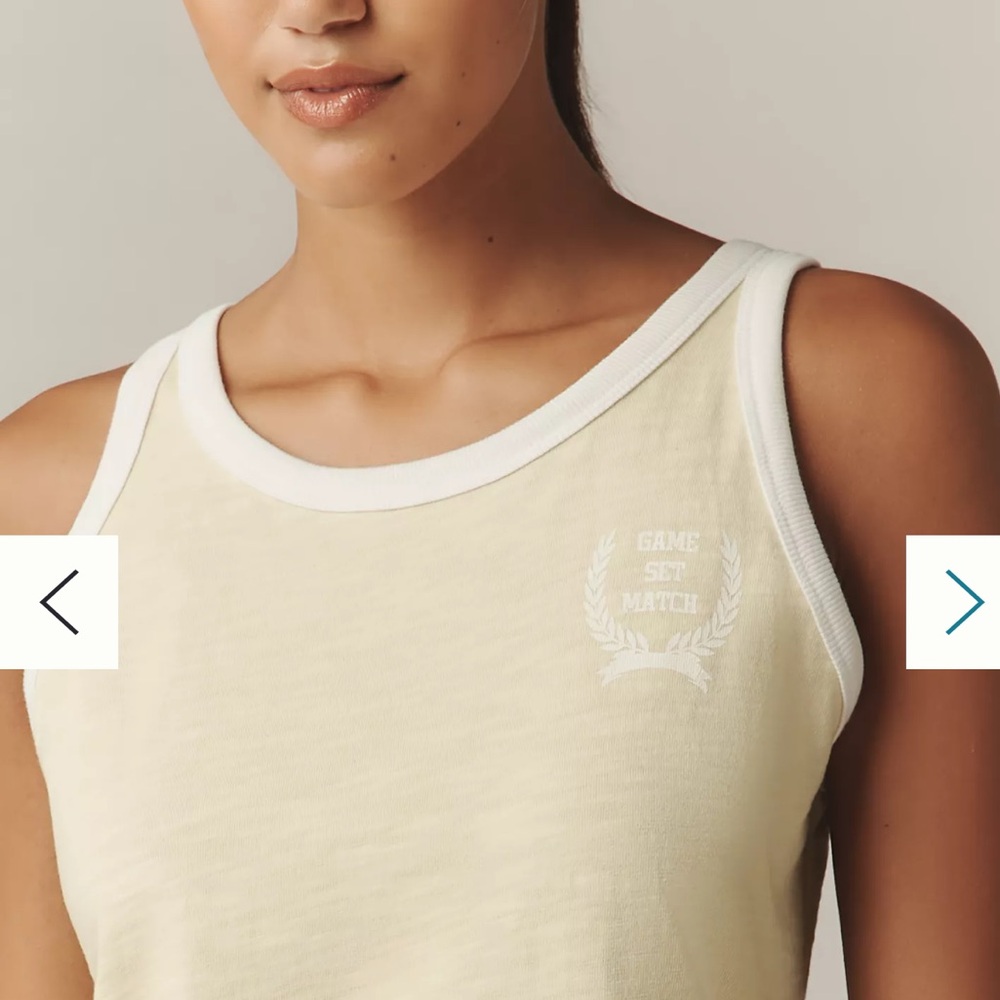 Sundry Cream Yellow Racerback Tank Dress New With Tags - Picture 4 of 7